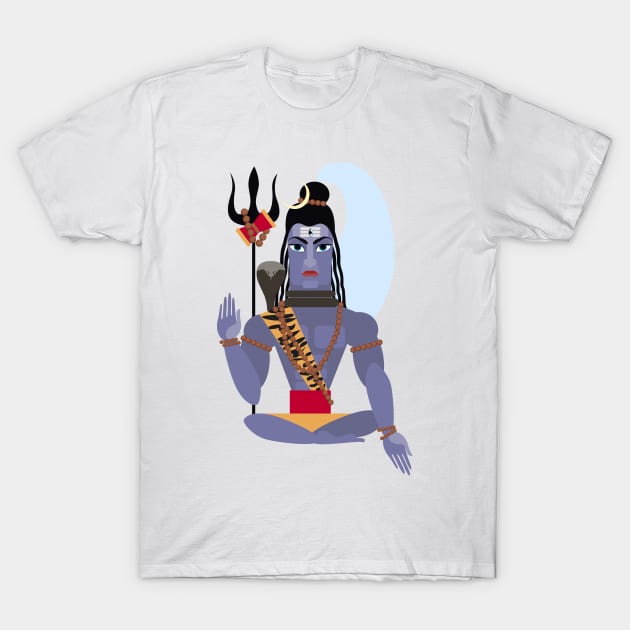 lord Shiva T-Shirt by Olga Berlet